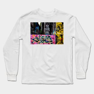 Street Art Graffiti Digbeth Birmingham UK Long Sleeve T-Shirt